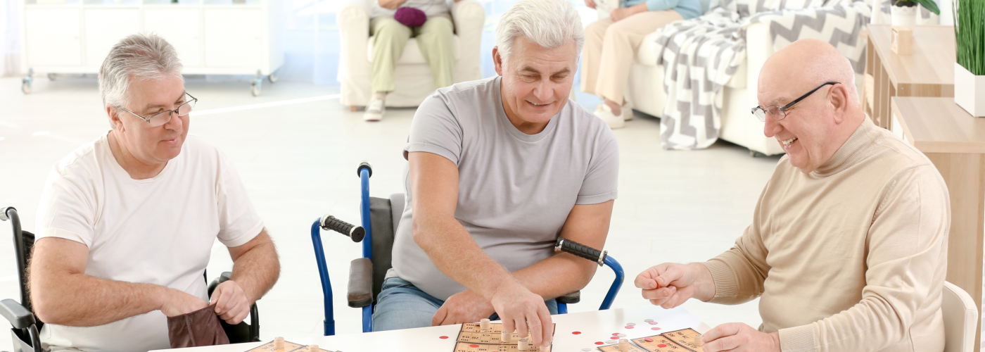 elderly people playing